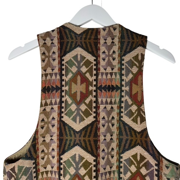 Vintage Gotcha Covered Multicolor Patterned Vest - Picture 7 of 10
